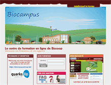 Tablet Screenshot of biocoop-biocampus.fr